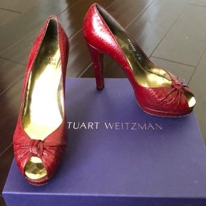 Stuart Weitzman Peep Toe Pumps